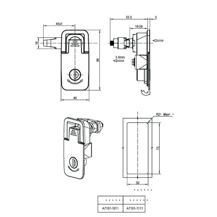 /product/planelock/按压式360度旋转压紧锁A7101/