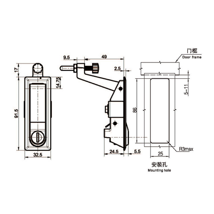 /product/planelock/不锈钢杠杆式压紧锁A73016/