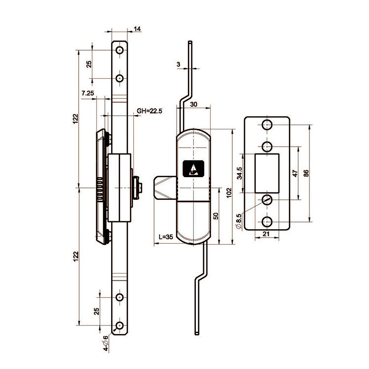 /product/rodcontrollock/滑盖式工具型拉杆锁A8121/