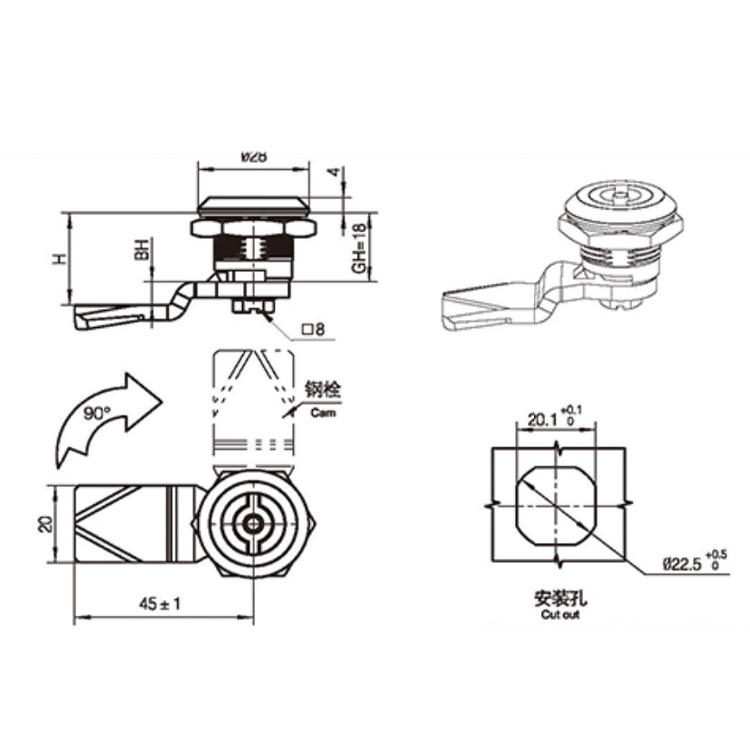 /product/camlock/外定位工具型转舌锁A6012/