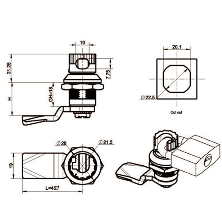 /product/camlock/旋钮型挂锁式转舌锁A6041/