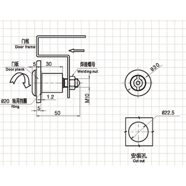 /product/camlock/工具型卡式螺杆拉紧锁A6054/