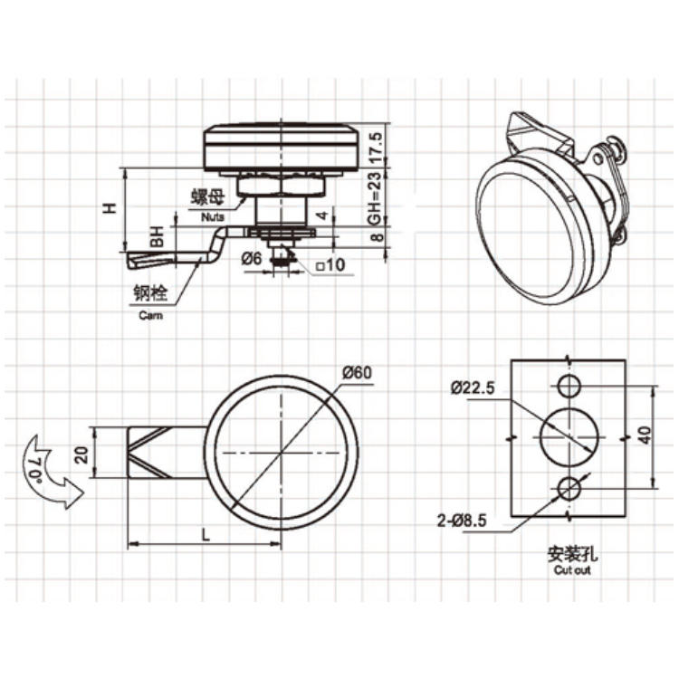 /product/camlock/防震工具型转舌锁A616/